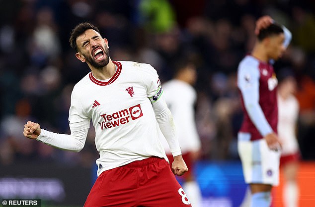 Bruno Fernandes was the target of abuse from Holte End every time he took a corner