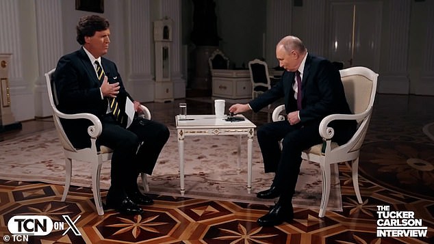 Putin mocked former Fox News host Tucker Carlson's inability to join the CIA after college during their controversial interview that aired Thursday night.