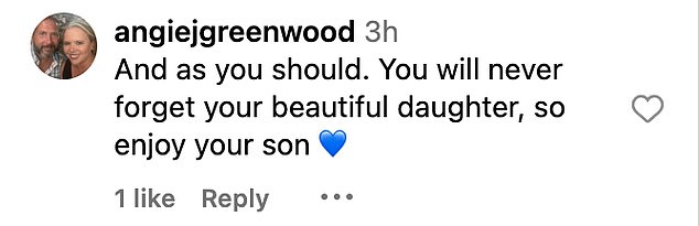 Fans took to the comments section to leave their thoughts on the post, with many saying he deserves happiness with his little boy