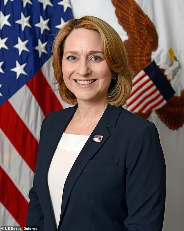 Later on Sunday, the Defense Department announced that Austin transferred the functions and duties of the Office of the Secretary of Defense to Deputy Secretary of Defense Kathleen Hicks (pictured) 