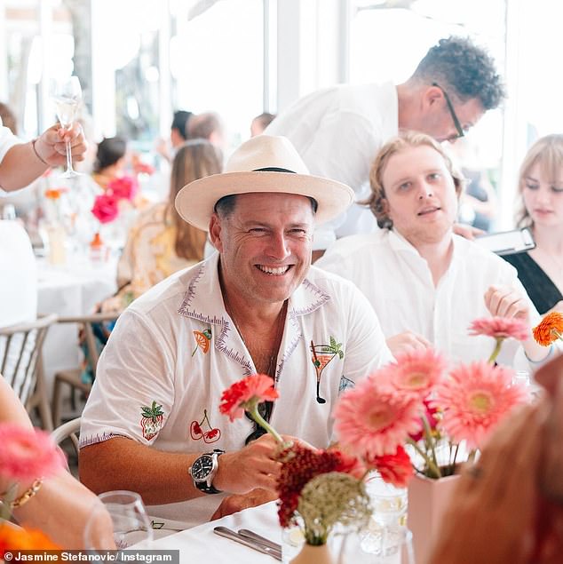 The revelers started at Noosa's popular waterfront eatery Bistro C, whose owner is a good friend of Karl's, who opened an unlimited tab for all guests