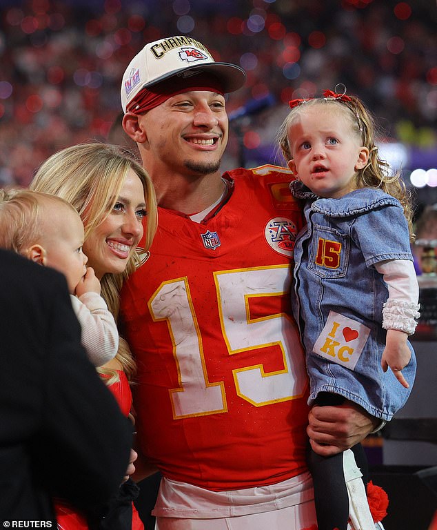 'Britney is a wonderful woman with two wonderful children.  I can't ask for anything better than this.  We are Super Bowl champions,” he said, also sharing his excitement for the parade in Kansas City