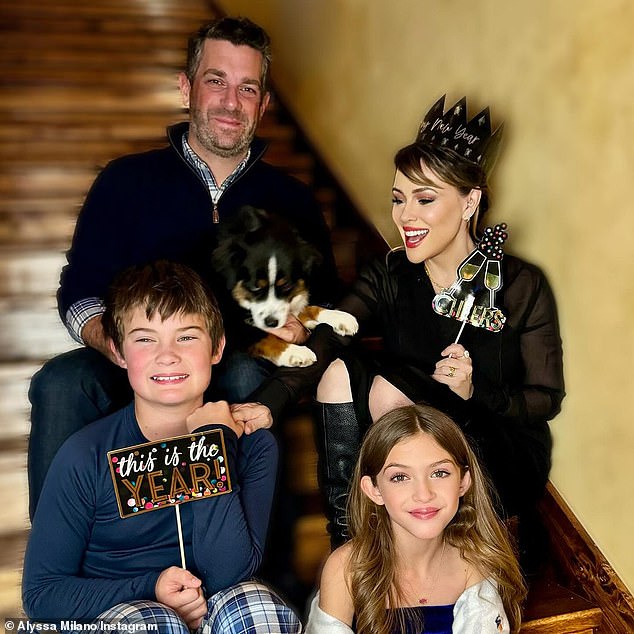 The married couple of 14 years are also proud parents of nine-year-old daughter Elizabella Dylan Bugliari, who is already following in her acting footsteps (family portrait from January 1)