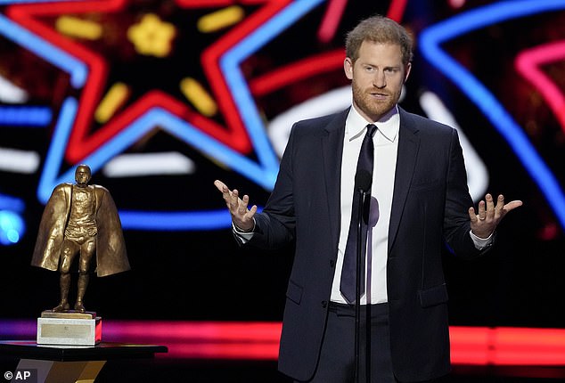 Prince Harry attended the NFL Honors on Thursday evening