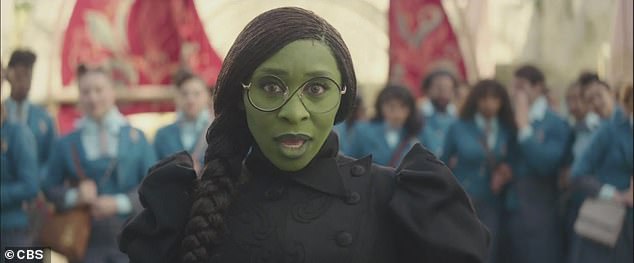 Cynthia's character Elphaba Thropp, The Wicked Witch Of The West, is introduced with the arrival of Elphaba, causing concern for Glinda, who notices that she is 'green'