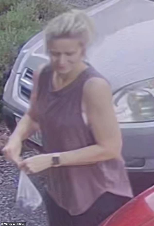 Samantha Murphy was last seen leaving her home on Eureka Street in Ballarat East around 7am to go for a run in the Canadian State Forest (CCTV photo)