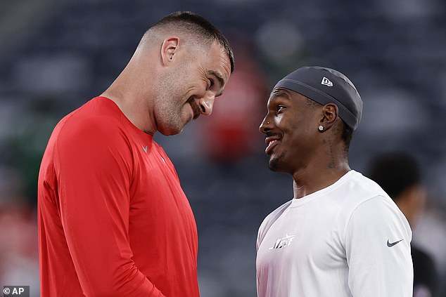 Hardman and Kelce are believed to have a close relationship dating back to 2019 when the Chiefs drafted the former.