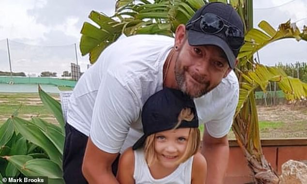 Father-of-one Mark Brooks from Derbyshire is believed to be the drug's latest victim.  Pictured here with his four-year-old daughter Aurora