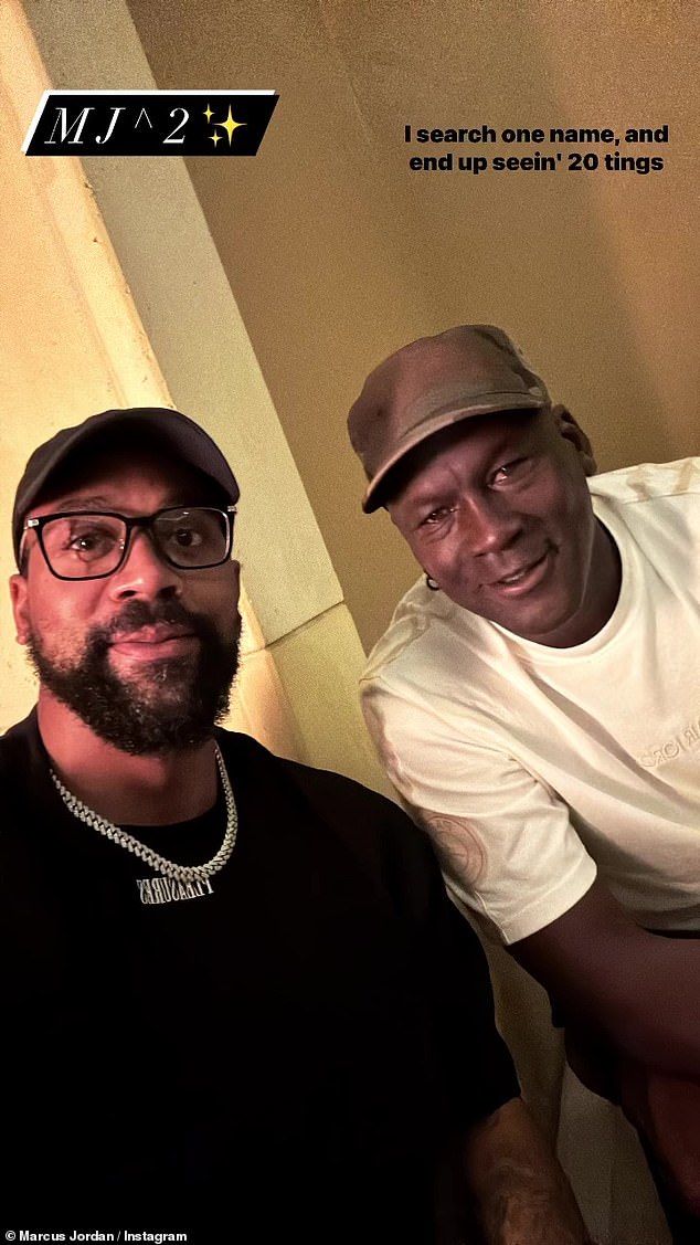 Marcus was seen on social media on Sunday in a photo next to his famous father, 60, who had publicly expressed his disapproval of his son's relationship last summer