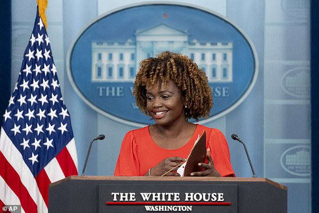 White House Press Secretary Karine Jean-Pierre could not say whether Taylor Swift would join the Kansas City Chiefs in the White House