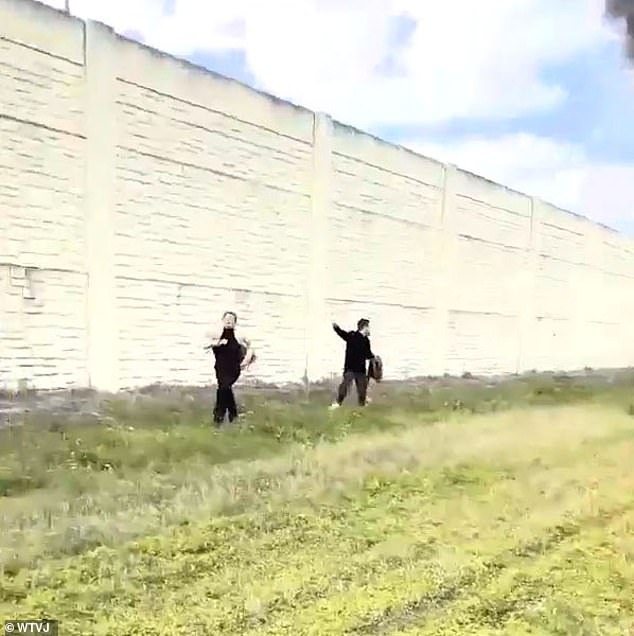 Crew member Sydney Ann Bosmans, 23, along with passengers Aaron Baker, 35, and Audra Green, 23, narrowly escaped the wreckage