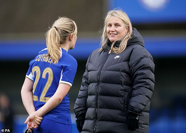 Hayes (right) will leave Chelsea at the end of the season to become the new USWNT boss