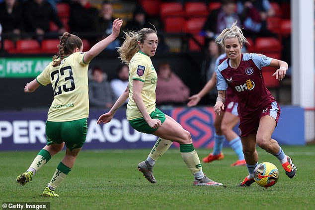 Rachel Daly (right) given a retrospective ban for an elbow on Megan Connolly (centre)