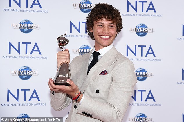 Bobby also refused to confirm whether he was planning to start a relationship, quickly changing the subject to his career (pictured September at National Television Awards)