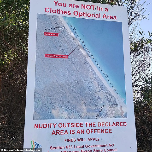 The NSW Parks and Wildlife Service has claimed naturists are not adhering to areas designated for them