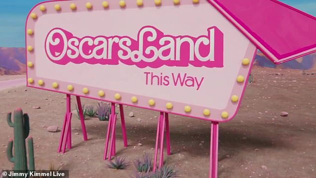 There is even a sign pointing towards Oscarland