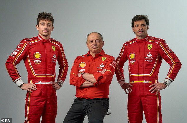 Sainz spoke at Ferrari's 2024 car launch, ahead of the new Formula 1 season starting on March 2