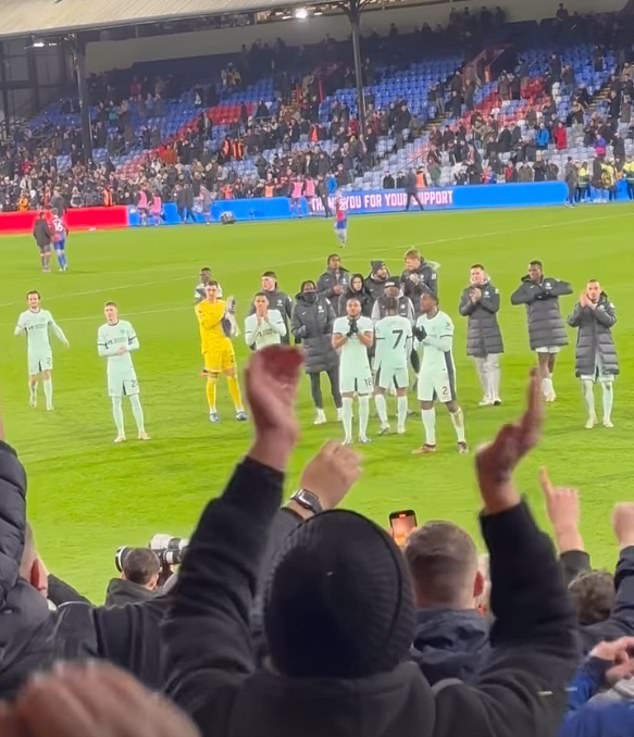 Djina Petrovic, the wife of goalkeeper Djordje, shared a video of players applauding the fans