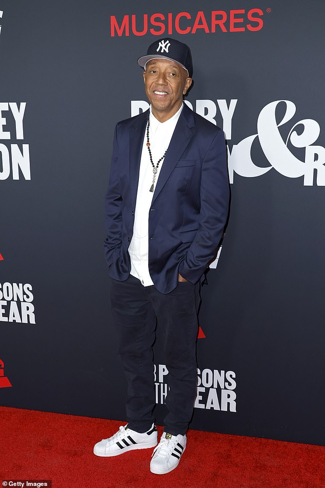 Russell Simmons attends MusiCares Persons of the Year Honoring Berry Gordy and Smokey Robinson at the Los Angeles Convention Center on February 3, 2023