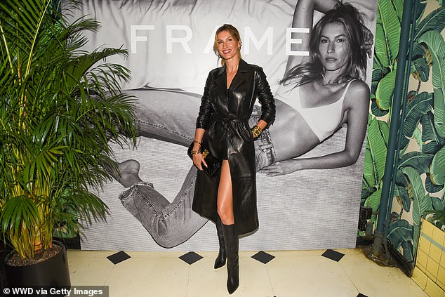 Gisele stepped out a day after attending a New York Fashion Week event — specifically the Frame NYFW dinner at Indochine.  The supermodel is the face of Frame's Spring 2024 campaign