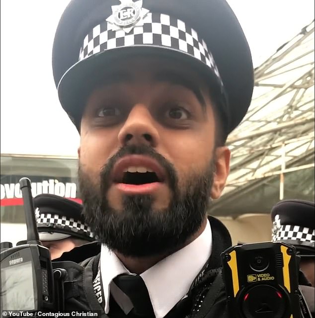 A second officer explains that a citizen called the police because of homophobic comments