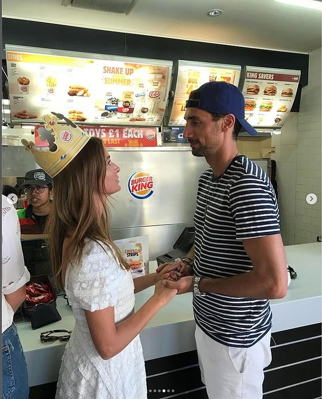 She shared this photo at Burger King