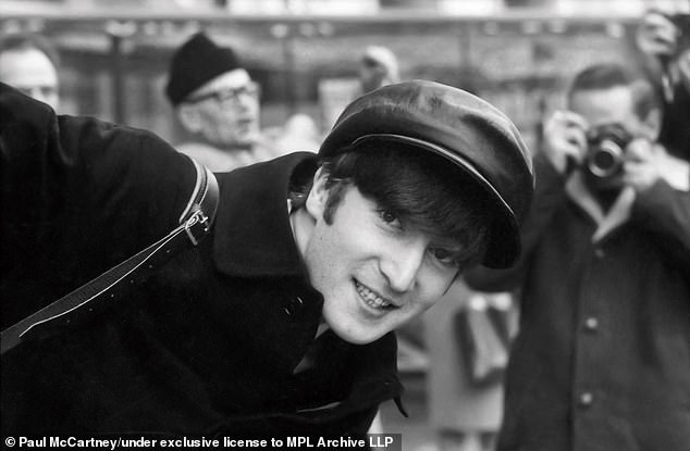 John Lennon.  Paris, January 1964. Pigmented inkjet print.  © 1964 Paul McCartney under exclusive license from MPL Archive LLP