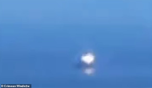 Blurry videos showed an explosion on the ship