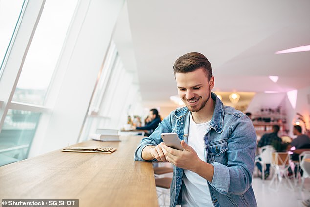 Young millennials (ages 25-34) are also enjoying Hinge, with the majority (45 percent) of the app's users falling within this age group (stock image)