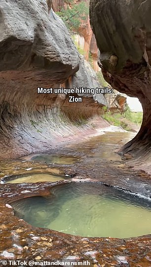 Zion Featured 'Most Unique Hiking Trails'