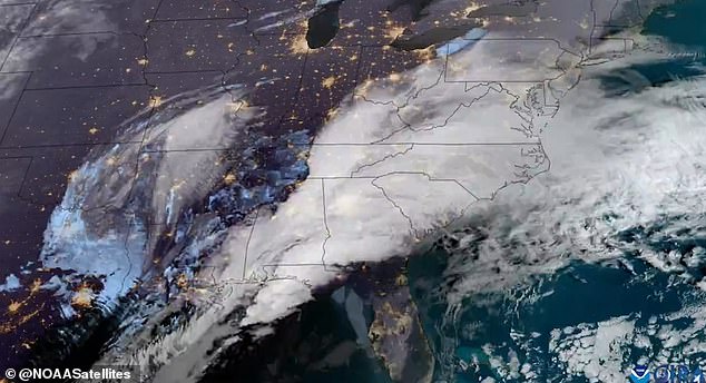 More than a foot of snow fell across parts of the Northeast on Tuesday as the fast-moving Nor'Easter storm blew through