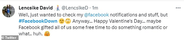 While Meta is yet to comment on the outage, several frustrated users have taken to rival site X (formerly Twitter) to express their frustrations