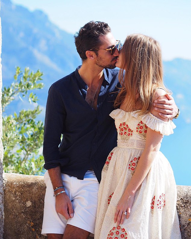 Hugo and Millie kissed in one shot, taken during one of their holidays