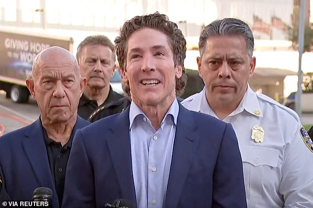 Osteen said the shooting could have been much worse if it had occurred during the larger 11 a.m. service