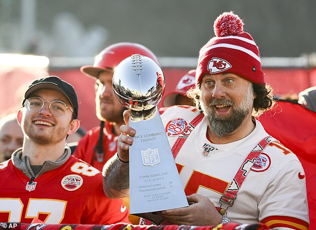 Chiefs Kingdom showed up for the victory parade with replicas of the Vince Lombardi Trophy