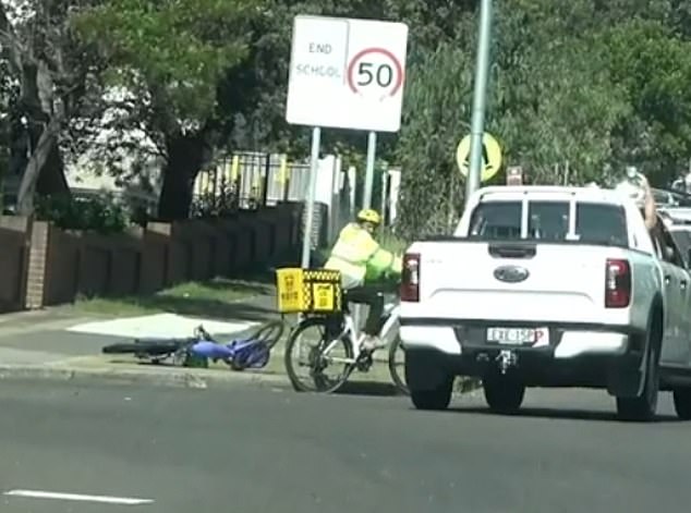 An object was thrown at a delivery man on a bicycle in Sydney's eastern suburbs