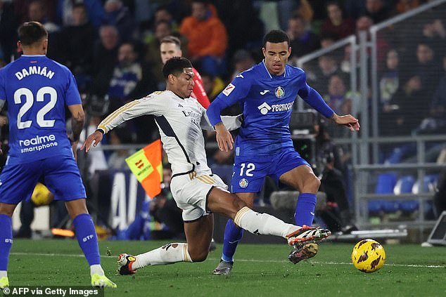 The Real Madrid star was accused of calling Getafe's midfielder Mason Greenwood a 'rapist'