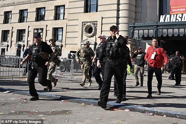 A large police presence descended on Union Square after shots rang out during the parade