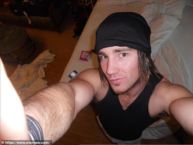 The 34-year-old personal trainer has a Starnow profile under the alias Jacob Dunkley, which features selfies and photos dating back more than 10 years