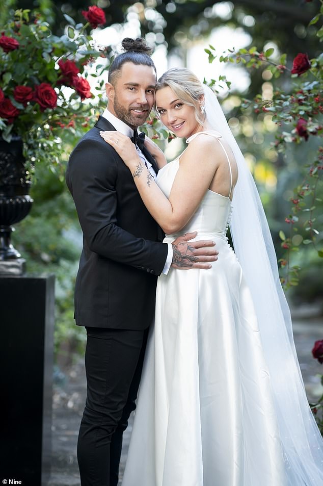 Jack is married to bride Tori Adams in MAFS season 11. Both pictured