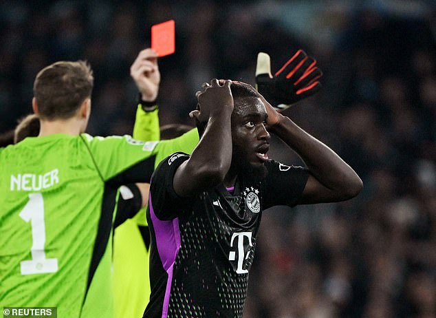 The loss of the defender and subsequent penalty contributed to Bayern's defeat on the road