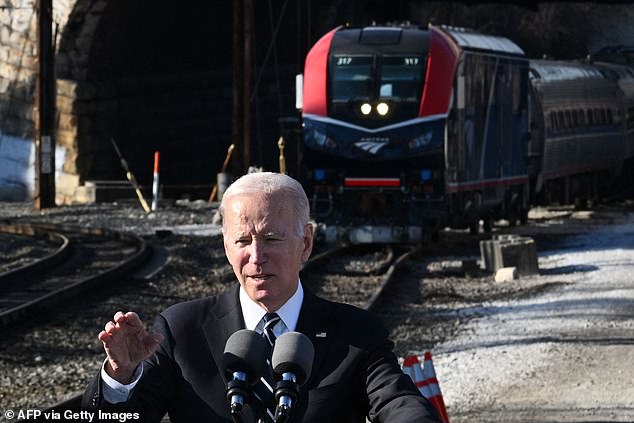 US President Joe Biden has a passionate interest in rail infrastructure, having traveled to his home in Delaware on the Amtrak train for years.