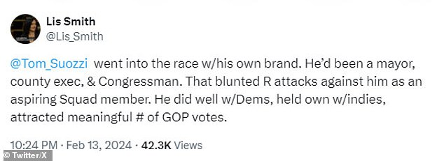 Strategist Lis Smith praised Suozzi's approach to the special election and also argued that Democrats can flip the script on Republicans when it comes to immigration.