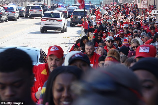 An estimated one million people came to Kansas City to watch the procession