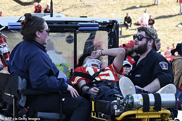 Children's Mercy Kansas City said the hospital was treating 12 patients, including 11 children, nine of whom suffered from gunshot wounds