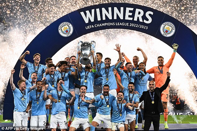 Man City have spent the second most money on transfer fees, but managed to win the Treble last year