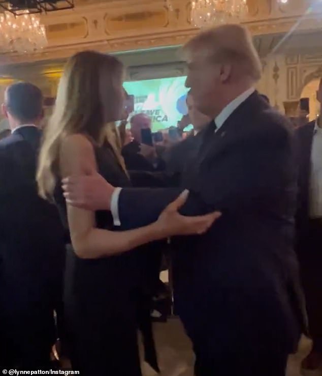 Donald Trump paid attention to Melania during the gala, witnesses noted