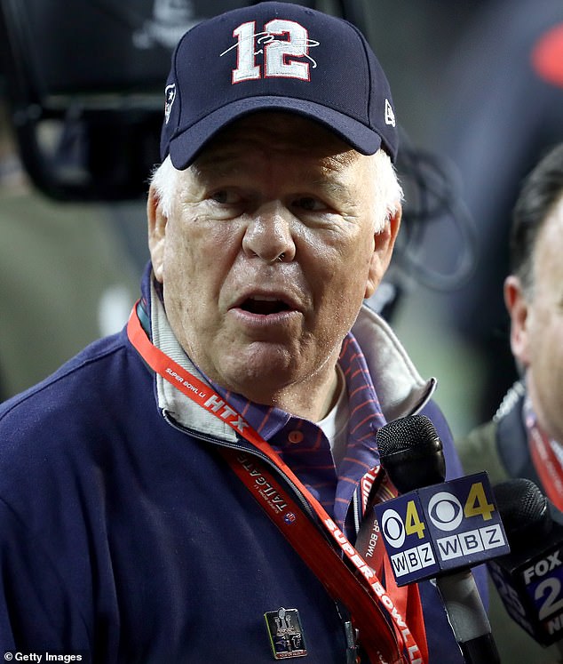 Tom Brady Sr.  watches during Super Bowl 51 between the Patriots and Atlanta Falcons in 2017