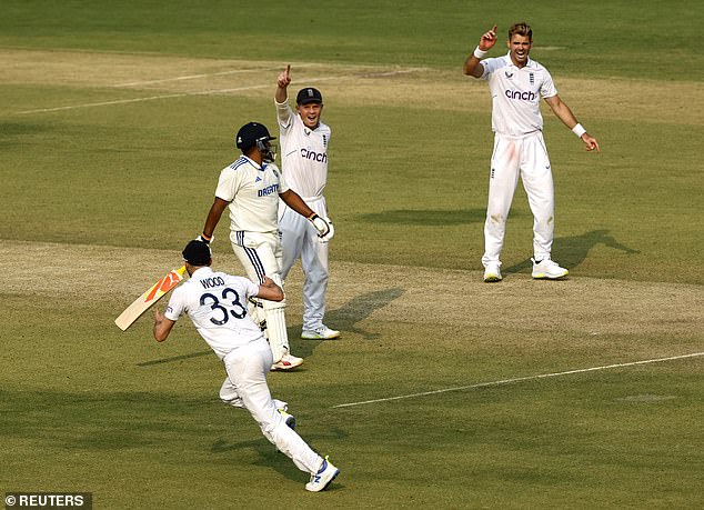 Wood also dropped debutant Sarfaraz Khan late in the evening session to give England hope