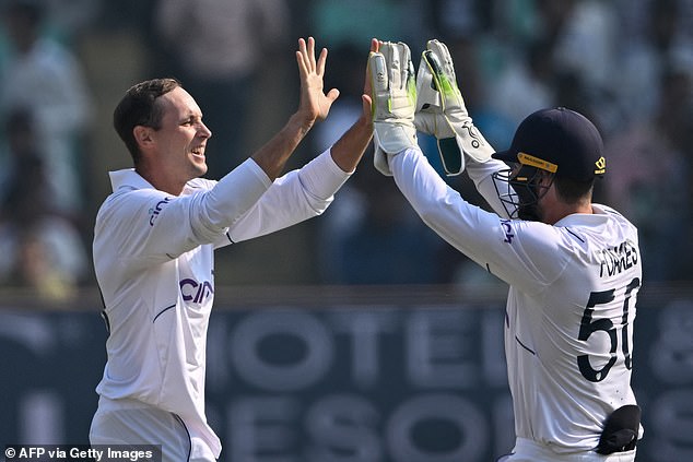 Tom Hartley picked up the wicket of Rajat Patidar to leave India 33-3 before the hosts fought back